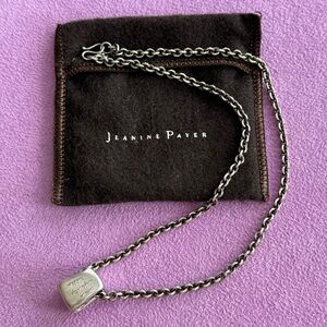 Jeanine Payer | Rare Pendant Necklace 16” | Sterling Silver | Buddha Quote